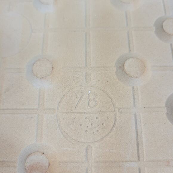 Vintage Tile Trivet Semigres Italy Wood Framed Hand Painted Flower Art MCM - Picture 9 of 14